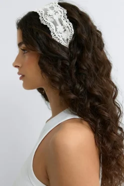 Gina Tricot Head band Hvit Discount