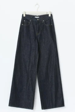 Gina Tricot High and wide jeans Blå Hot
