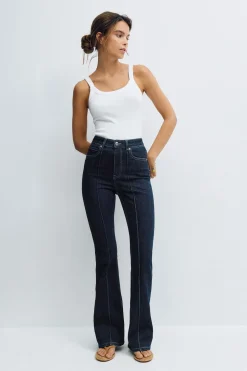 Gina Tricot High bootcut jeans Blå Clearance