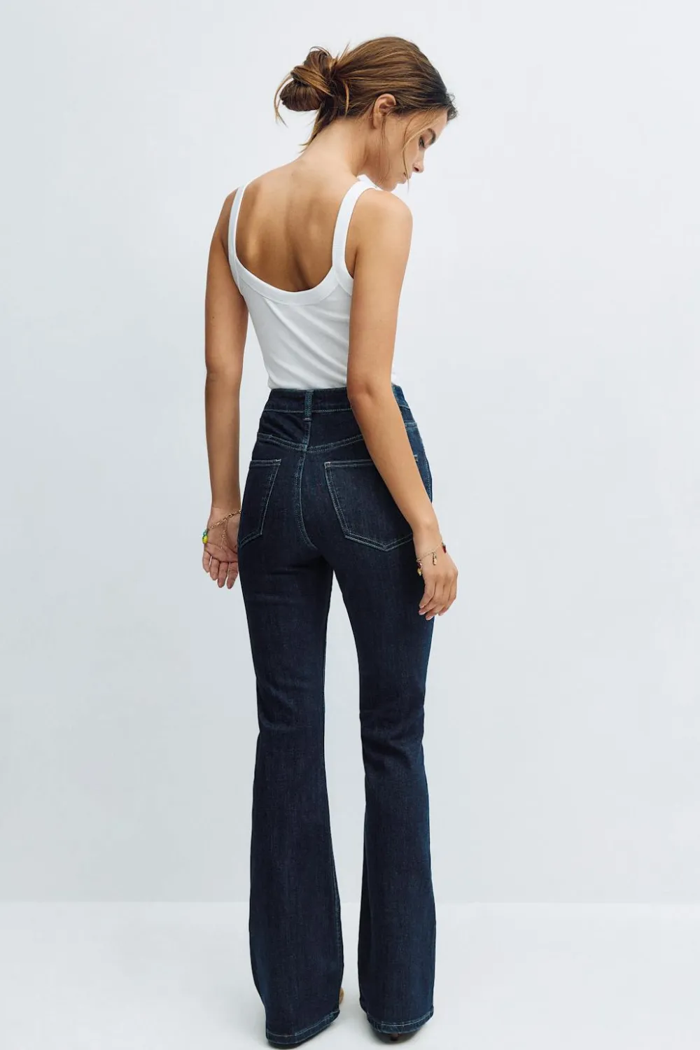 Gina Tricot High bootcut jeans Blå Clearance