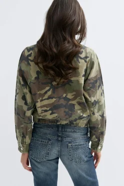 Gina Tricot 14+ high neck jacket Grønn Online
