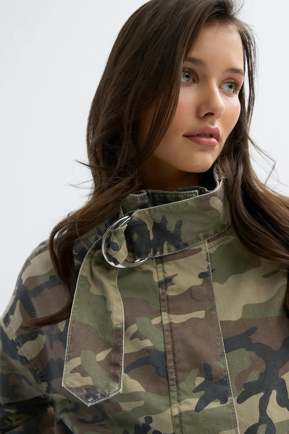 Gina Tricot 14+ high neck jacket Grønn Online