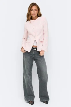 Gina Tricot High neck haped bazer Rosa Best