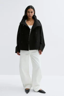 Gina Tricot High neck hort fet jacket Svart Online
