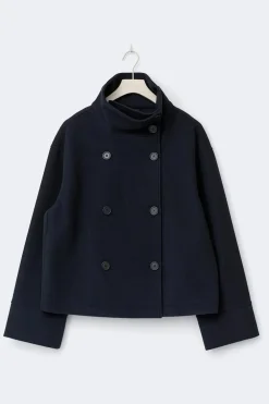 Gina Tricot High neck hort fet jacket Blå Online