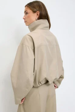 Gina Tricot High neck hort jacket Beige Best