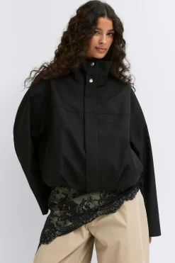 Gina Tricot High neck hort jacket Svart Sale