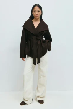 Gina Tricot High neck hort jacket Brun Online