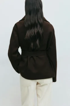 Gina Tricot High neck hort jacket Brun Online