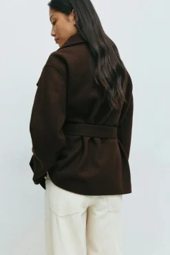 Gina Tricot High neck hort jacket Brun Online