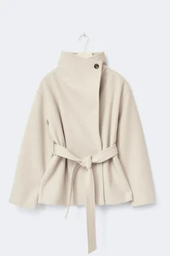 Gina Tricot High neck hort jacket Beige
