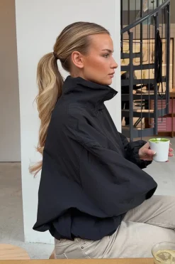 Gina Tricot High neck porty jacket Svart Online