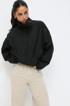Gina Tricot High neck porty jacket Svart Online