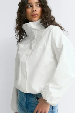 Gina Tricot High neck porty jacket Hvit Best