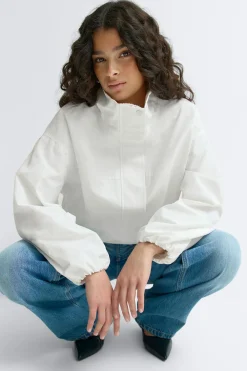 Gina Tricot High neck porty jacket Hvit Best