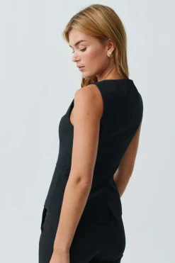 Gina Tricot High neck uit vet Svart Clearance