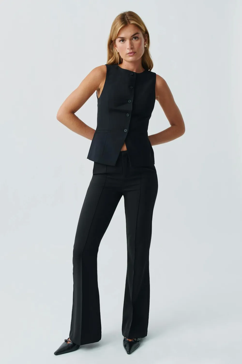 Gina Tricot High neck uit vet Svart Clearance