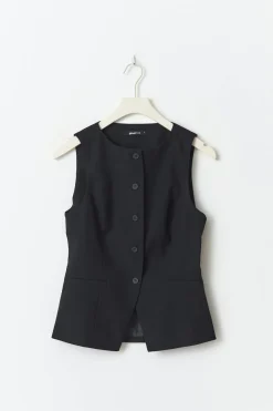 Gina Tricot High neck uit vet Svart Clearance
