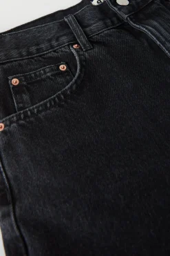 Gina Tricot High waist denim shorts Svart Hot