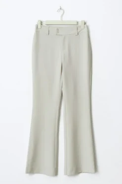 Gina Tricot High waist flare trousers Beige