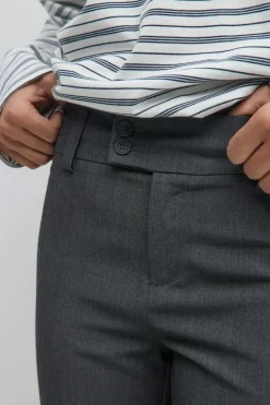 Gina Tricot High waist flare trousers Grå Outlet