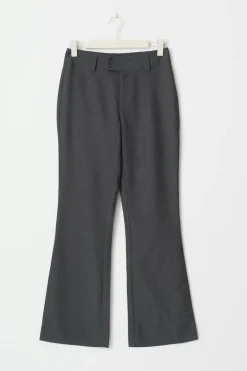 Gina Tricot High waist flare trousers Grå Outlet