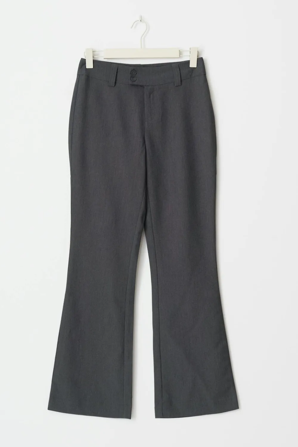 Gina Tricot High waist flare trousers Grå Outlet