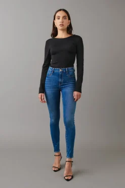 Gina Tricot high wait jean Lilla Online