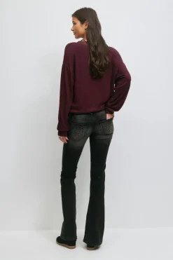 Gina Tricot 14+ hip hug fare jean Svart Best