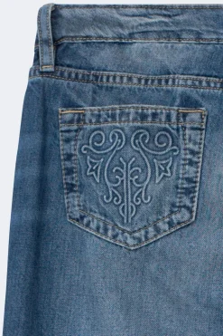 Gina Tricot 14+ hip hug ooe jean Blå Clearance