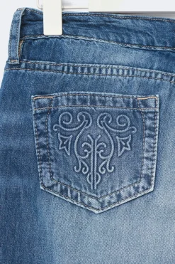 Gina Tricot 14+ hip hug ooe jean petite Blå Clearance