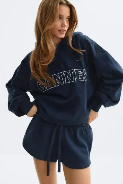 Gina Tricot Hoodie Blå