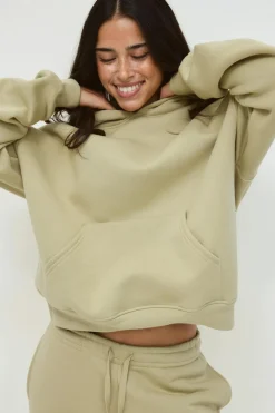 Gina Tricot Iconic hoodie Grønn Sale