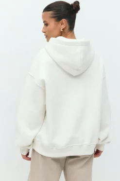 Gina Tricot Iconic hoodie Hvit Sale