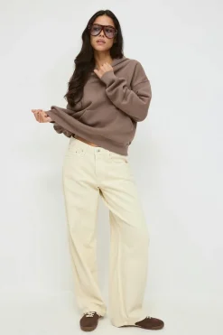 Gina Tricot Iconic hoodie Beige Outlet