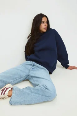 Gina Tricot Iconic hoodie Blå Online
