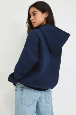 Gina Tricot Iconic hoodie Blå Online