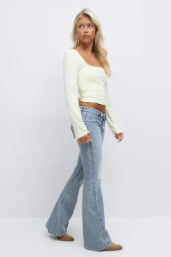 Gina Tricot Iconic twited jean Blå Sale