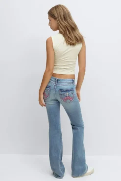 Gina Tricot Iconic twisted jeans Blå Sale