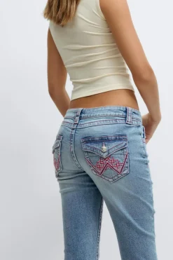 Gina Tricot Iconic twisted jeans Blå Sale