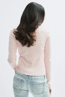 Gina Tricot 14+ 2 in 1 ace rib cardigan Rosa Online