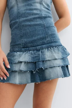 Gina Tricot 14+ jeanqueen fri dre Blå Clearance