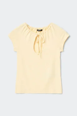 Gina Tricot Keyhoe top Gul Hot