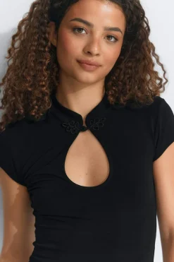 Gina Tricot Keyhoe top Svart Online
