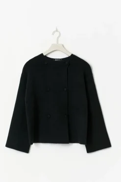 Gina Tricot Knitted button cardigan Svart