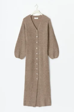 Gina Tricot Knitted button down dre Beige Hot