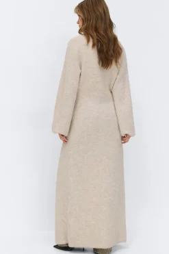 Gina Tricot Knitted button down dre Hvit Clearance