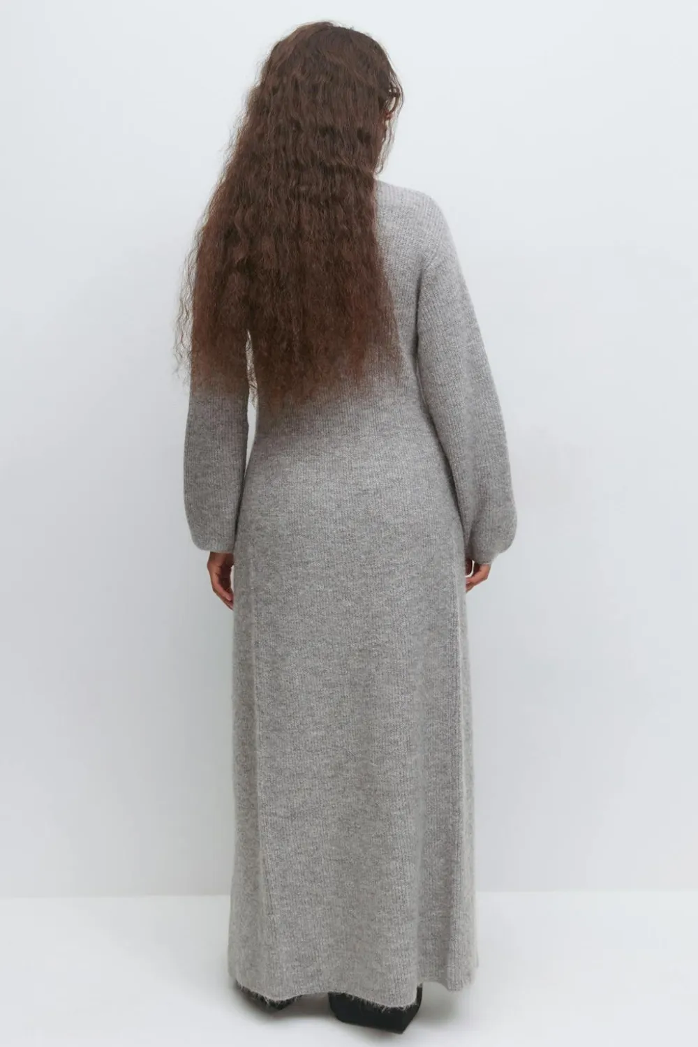 Gina Tricot Knitted button down dre Grå Discount