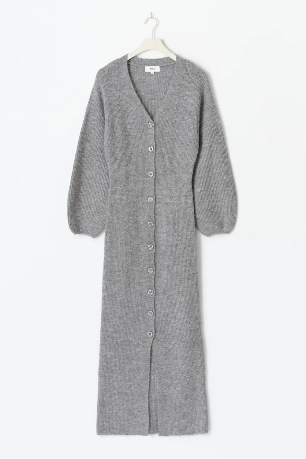 Gina Tricot Knitted button down dre Grå Discount