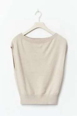 Gina Tricot 14+ knitted cape top Beige Online